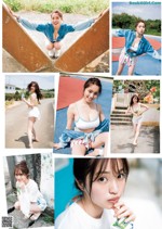 Miyu Murashima 村島未悠, Young Jump 2022 No.28 (ヤングジャンプ 2022年28号) A collage of photos of a woman posing for a picture.